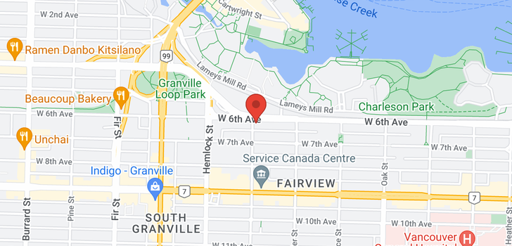 map of 1286 W 6TH AVENUE